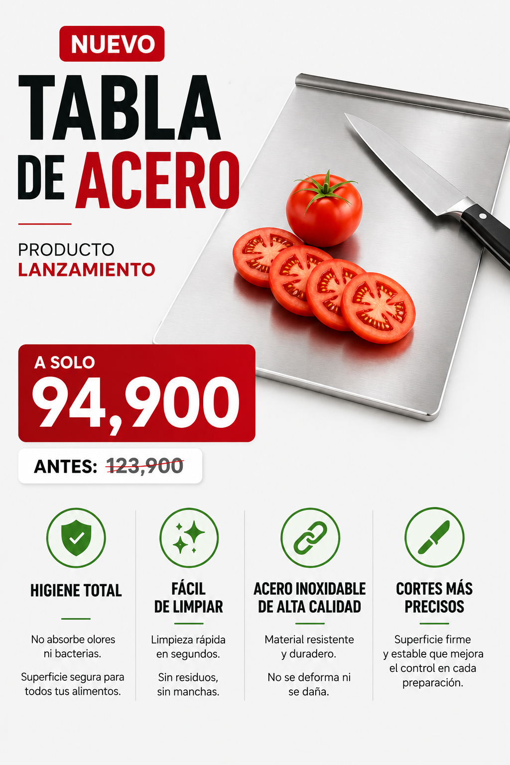 Tabla En Acero