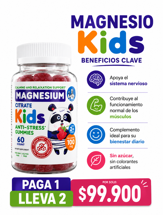 MAGNESIUM KIDS / PAGA 1 LLEVA 2