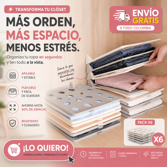 Organizador de ropa apilable