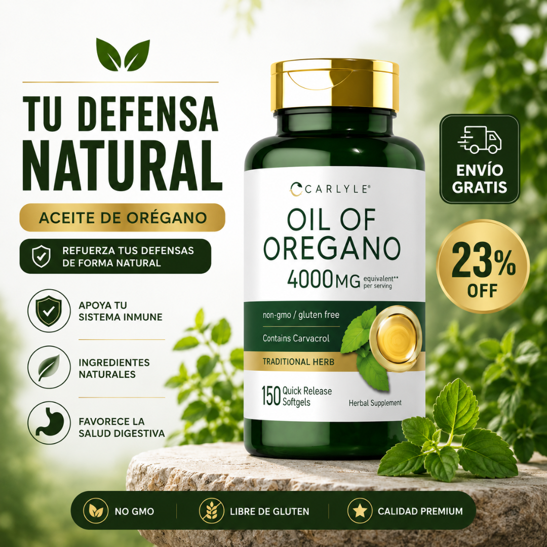 Aceite de orégano - Apoya tu sistema inmune